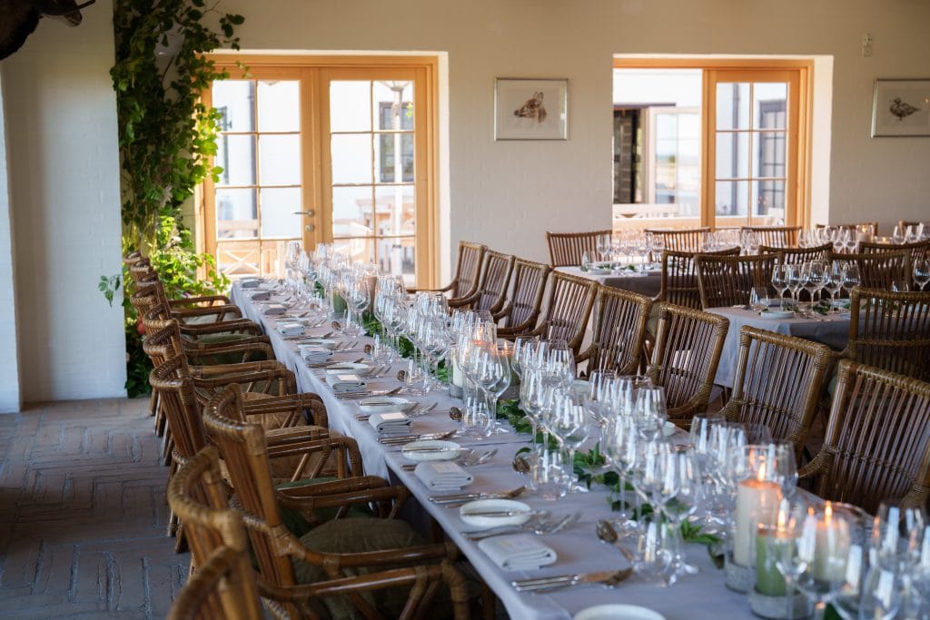 opdækning til fest og fødselsdag, konfirmation, bryllup eller jubilæum